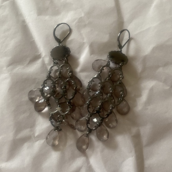 Set of 3 teardrop chandelier earrings - Picture 8 of 8